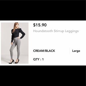 Houndstooth Stirrup Leggings